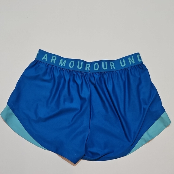 Under Armour Women's Teal and Blue Athletic Shorts - Picture 6 of 8